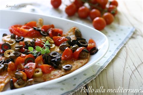 PETTO DI POLLO ALLA MEDITERRANEA Ricetta Saporita