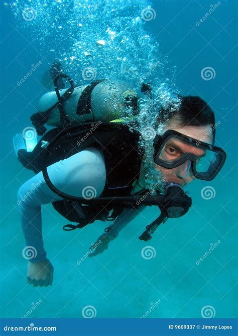 Man Scuba Diving Royalty Free Stock Photography Image 9609337