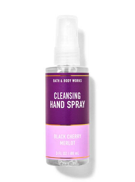 BATH BODY WORKS BLACK CHERRY MERLOT CLEANSING HAND SPRAY 88ML