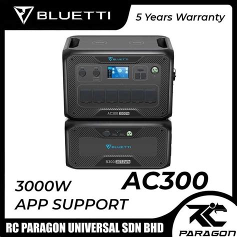 BLUETTI Solar Power Station AC300 B300 Expansion Battery 3072Wh