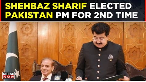 Pml Ns Shehbaz Sharif Takes Oath As Pakistans Prime Minister For