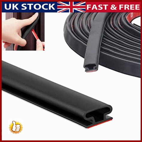 M D Shape Rubber Weather Seal Strip Draught Excluder For Door Frame