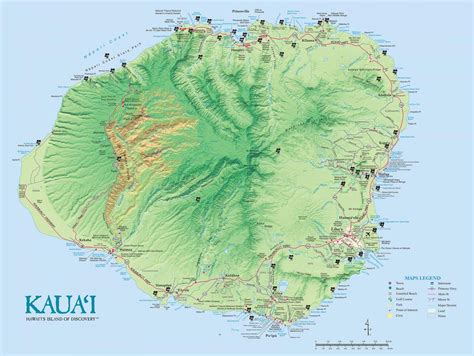 Printable Driving Map Of Kauai - Printable Maps