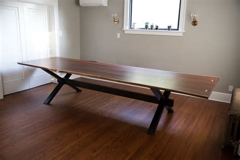 Custom Black Walnut Conference Table — Big Tooth Co Custom Furniture