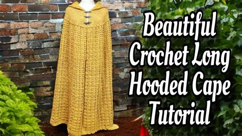 Crochet Hooded Cloak Pattern