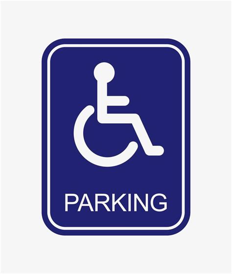 Parking for disabled people sign. Vector illustration. Handicap symbol ...