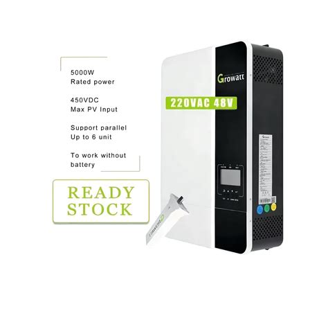 Ready Stock Growatt Spf Es V W Kw Off Grid Inverter Growatt