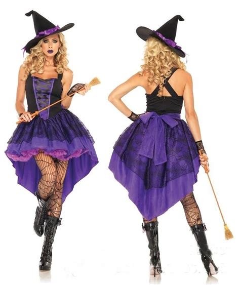 New Arrival Classic Witch Women Costume Sexy Dovetail Dress Fantasia