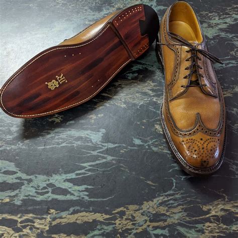 Florsheim Imperial Wingtip Full Restoration – McFarland’s Shoe Repair