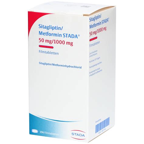 SITAGLIPTIN Metformin STADA 50 Mg 1000 Mg Filmtabl 196 St Mit Dem E