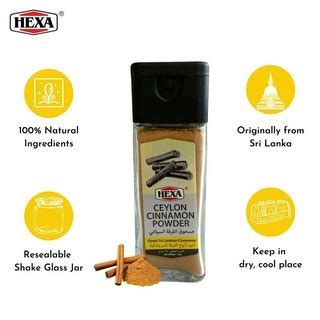 Hexa Halal Sri Lanka Ceylon Cinnamon Powder Gm Serbuk Kayu Manis