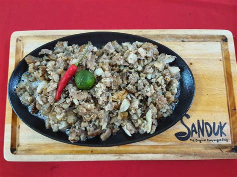 sanduk sizzling hub manila  original pampangas sisig antipolo
