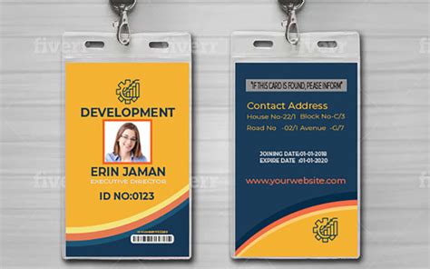 I Will Design A Professional Id Card Design Within 24hrs