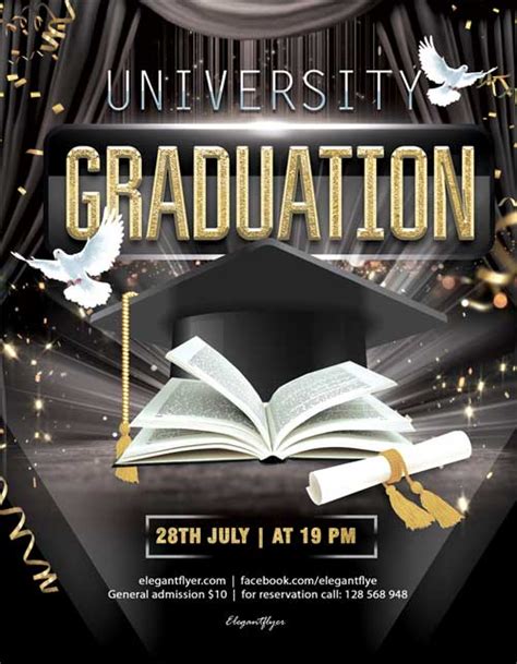 Graduation Party Flyer Template Free