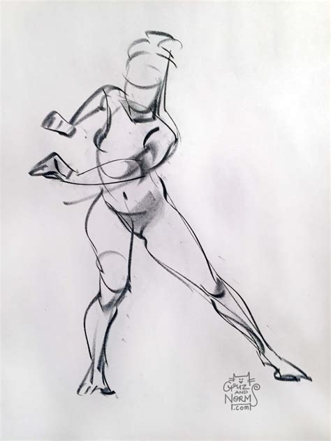 Figure Drawing 01 29 15 Conte Stick B 1 2 Notice The Boots On The