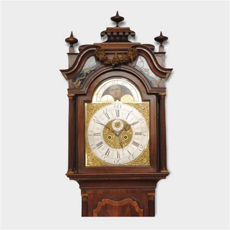 A Fine And Elegant 18th Century Mahogany Longcase Clock Bada