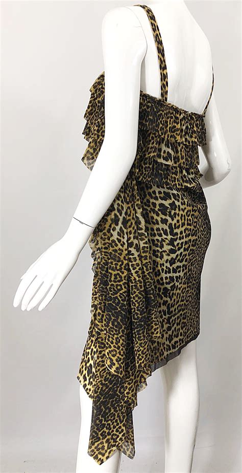 Vintage Jean Paul Gaultier 1990s Leopard Cheetah Animal Print 90s Sash