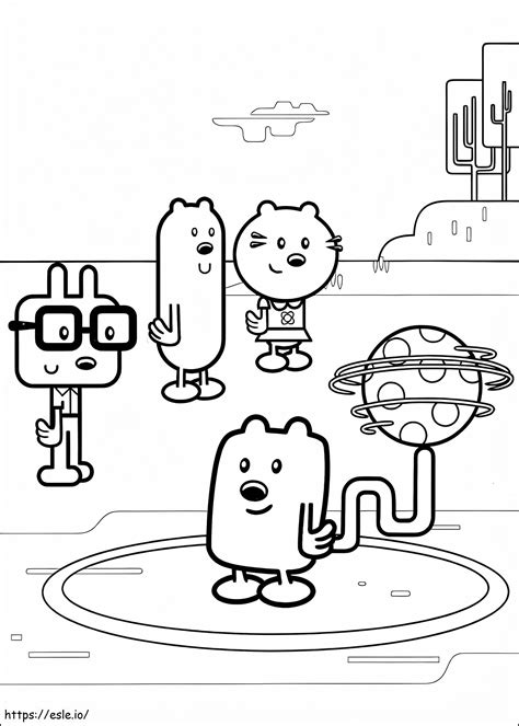 Uau Uau Wubbzy Para Colorir