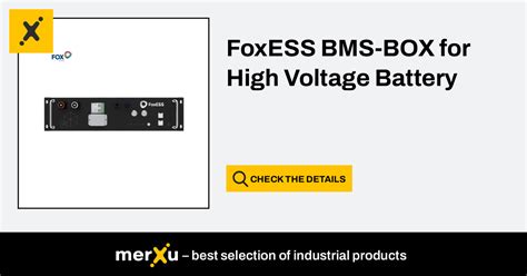 Fox Ess FoxESS BMS BOX For High Voltage Battery FOX BMS BOX MerXu