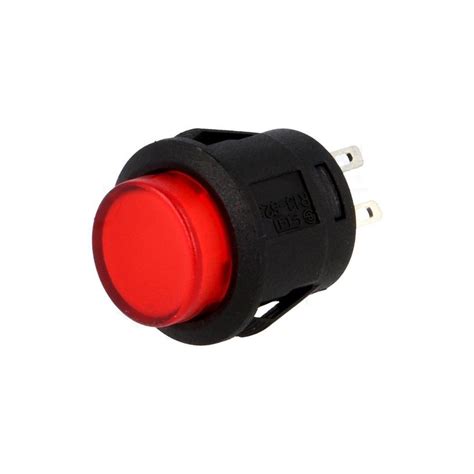 Interruttore A Pulsante Stabile Luminoso 12v Rosso