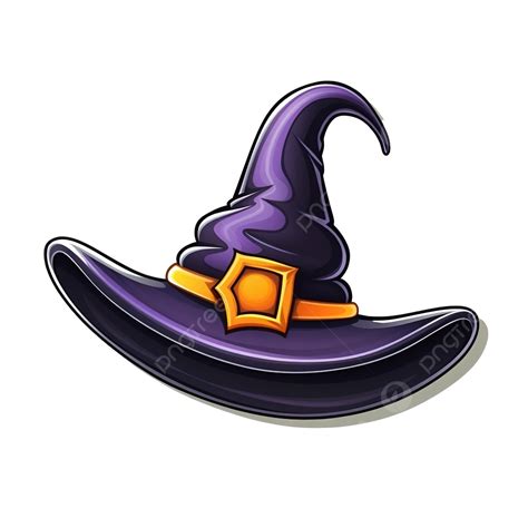 Pegatina De Halloween Con Sombrero De Bruja Png Víspera De Todos Los