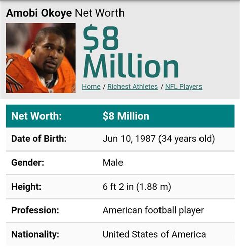 Amobi Okoye net worth | American football players, Football players ...