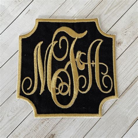 Iron On Monograms Etsy