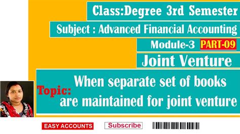 Degree 3rd Sem Advanced Financial Accounting Module 3 Joint