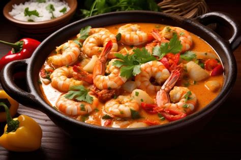 Premium Ai Image Shrimp Stew Traditional Dish Of Brazilian Cuisine