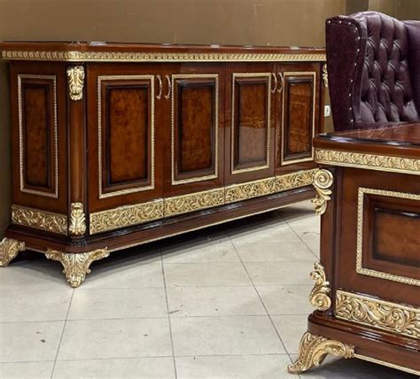 Casa Padrino Buffet Baroque De Luxe Marron Or Magnifique Armoire En