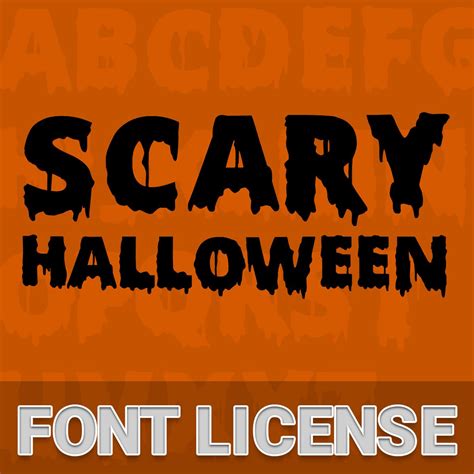 Scary Halloween Font License - Phelan's Fontastic Ventures