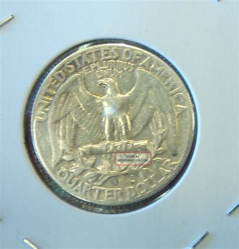 1954 S Washington Silver Quarter