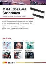 Mxm Edge Card Connector Attend Technology Inc Pdf Catalogs