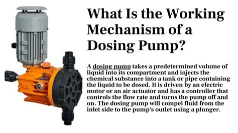 PPT What Are Dosing Pumps And Their Applications PowerPoint