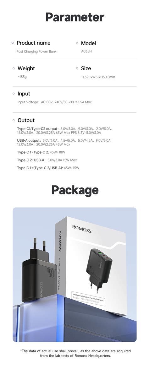 Buy Romoss W Fast Charge Usb Type C Charger Qc Pd Quick