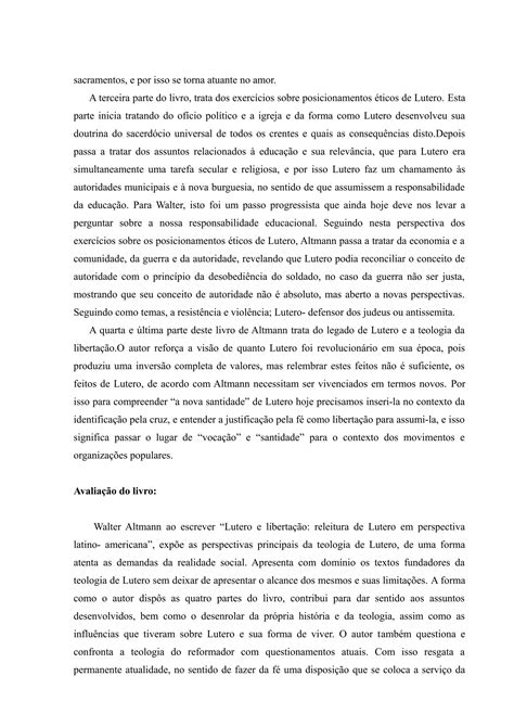 Resumo De Uma Das Leituras Complementares Pdf