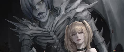 Death Note Shinigami Rem - הורדת טפט Misa Amane קירה שנייה & Rem Shinigami מהאנימה של Death Note 4K