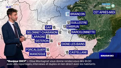 Météo Alpes du Sud un ciel légèrement voilé ce mardi 15C à Gap et 17