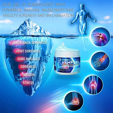 Hemp Gel Cryotherapy Joint And Muscle High Strength Hemp Oil Formula