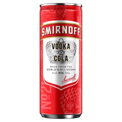 Smirnoff No Vodka And Cola Vol Ready To Drink Premix Ml Can