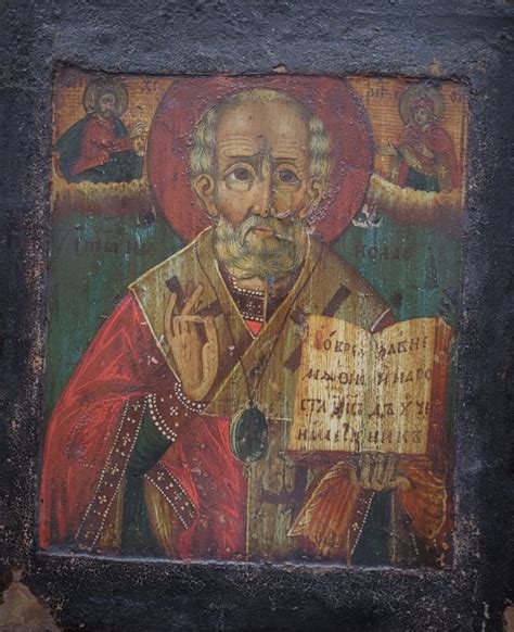 Old Icon Representing Saint Nicolas Wood Catawiki