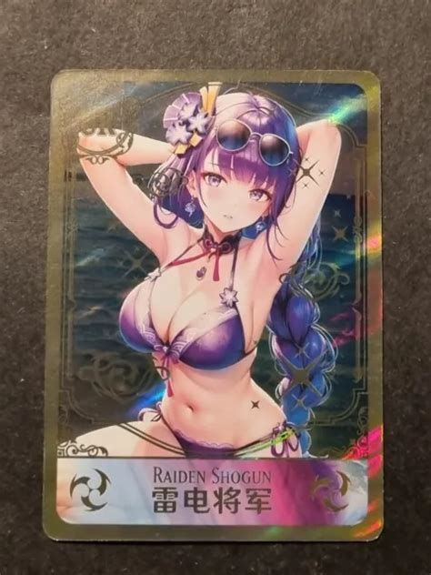 Raiden Shogun Genshin Impact Goddess Story Waifu Holo Card