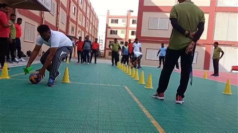 Ball Dragging With Cone Relay Recreational Game Recreationalactivities