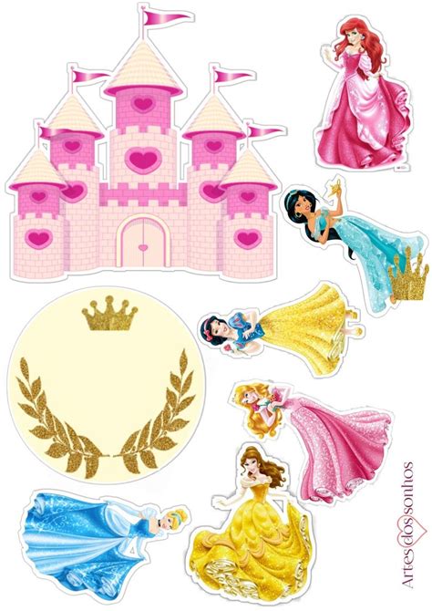 Topo De Bolo Princesas Da Disney Disney Princess Cake Topper