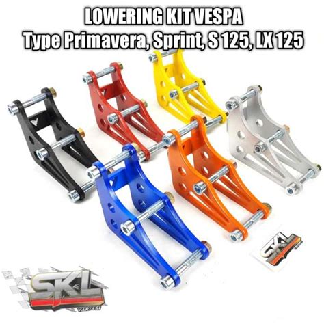 Lowering Kit Vespa Sprint Primavera LX S Pemendek Shock Belakang Vespa