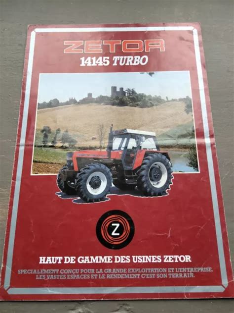 PROSPECTUS TRACTOR ZETOR Range Mower Brochure Prospectt Trattori 5 14