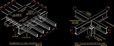 Losa Perfiles De Acero En DWG 57 54 KB Librería CAD