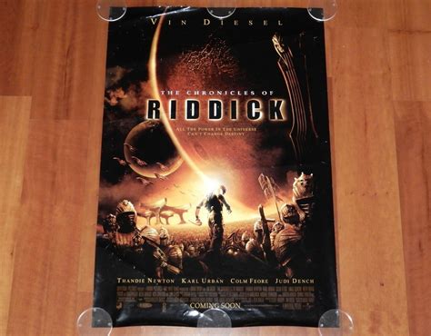 Original Movie Poster The Chronicles Of Riddick Unfolded Double