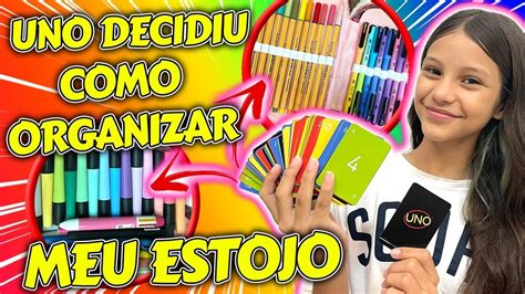 O Uno Decidiu A Organiza O Do Meu Estojo Organizando Meu Estojo