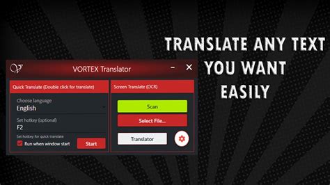 Vortex Translator Screen Translator For Pc Youtube